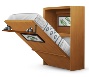 murphy bed with sofa